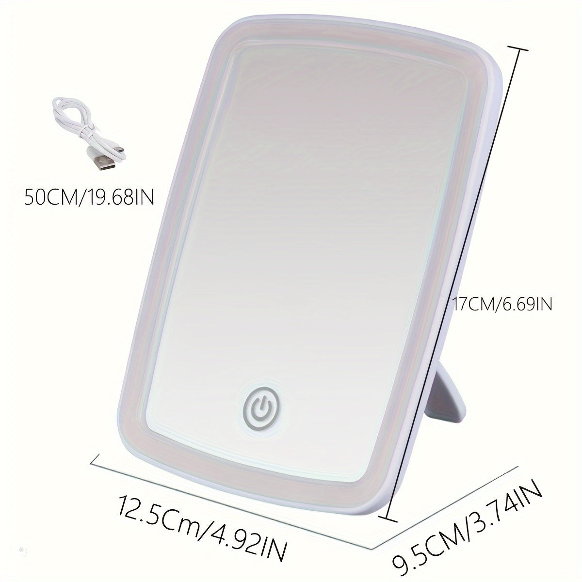 BloomMirror - Elegant LED Makeup Mirror USB-Rechargeable