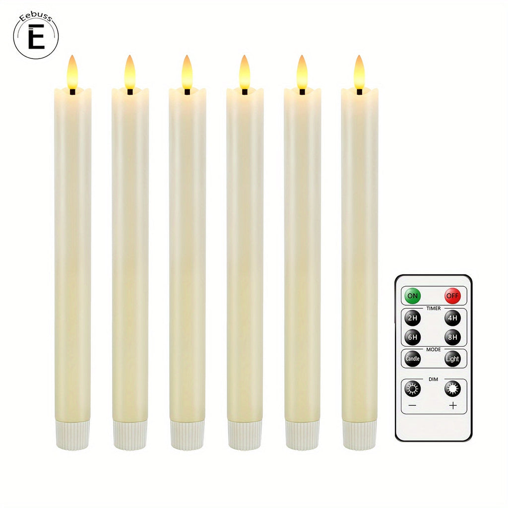 Eebuss Flameless Taper Candles – Realistic LED Effect