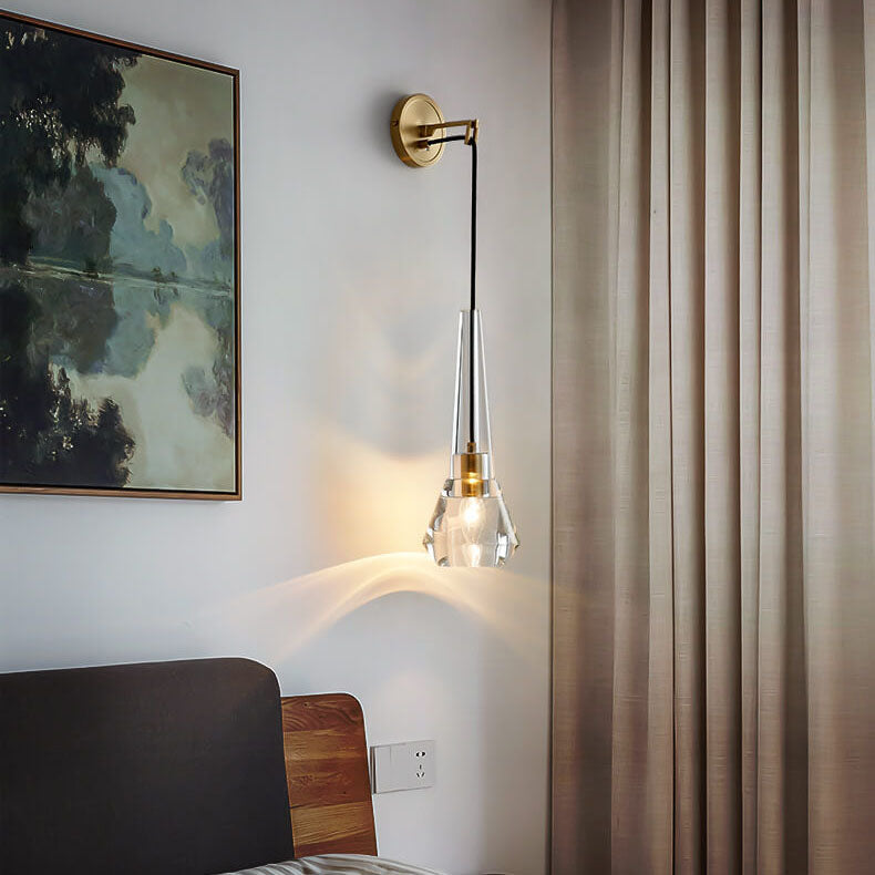 Luxury CrystalGlow Wall Lamp with Crystal Glass – Modern Design