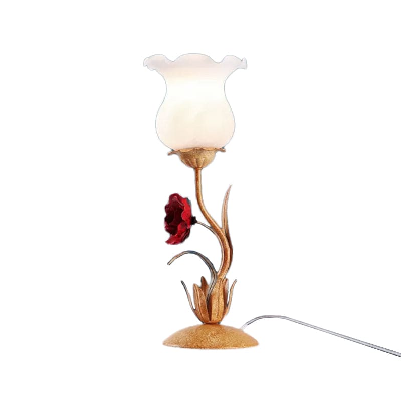 FloraGlow - Elegant Table Lamp with Floral Design