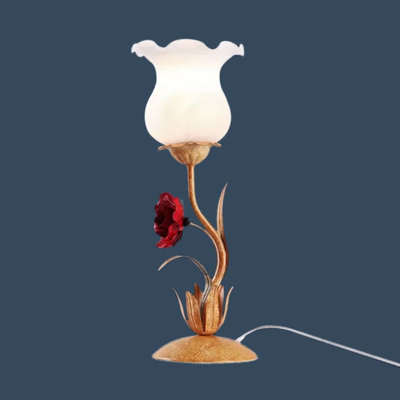 FloraGlow - Elegant Table Lamp with Floral Design