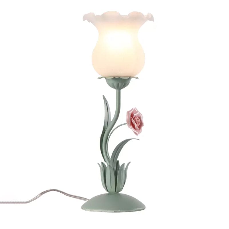 FloraGlow - Elegant Table Lamp with Floral Design