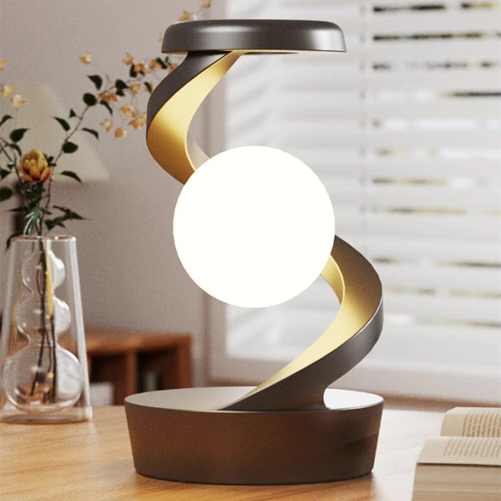 Futuristic FloatCharge Lighting Marvel with Wireless Charger