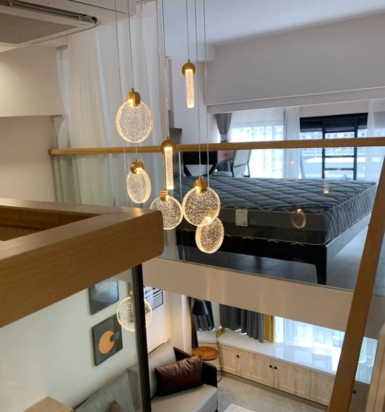RayonsD’Or – Glass Ceiling Lamp for Elegant Ambiance