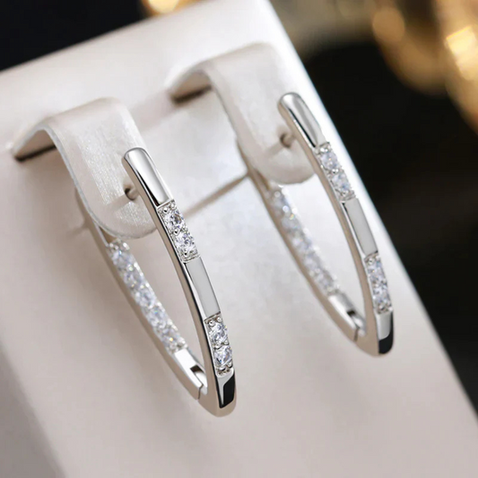 Celeste Earrings - Elegant Zirconia Earrings for Eveningwear
