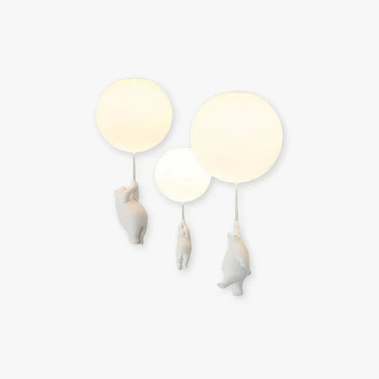 CloudBear - Playful Children's Ceiling Lamp with Balloon