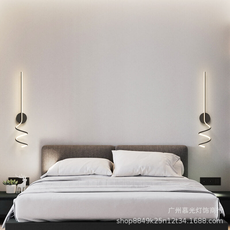 GlowWave – Sleek LED Arc Wall Lamp for Ambiance