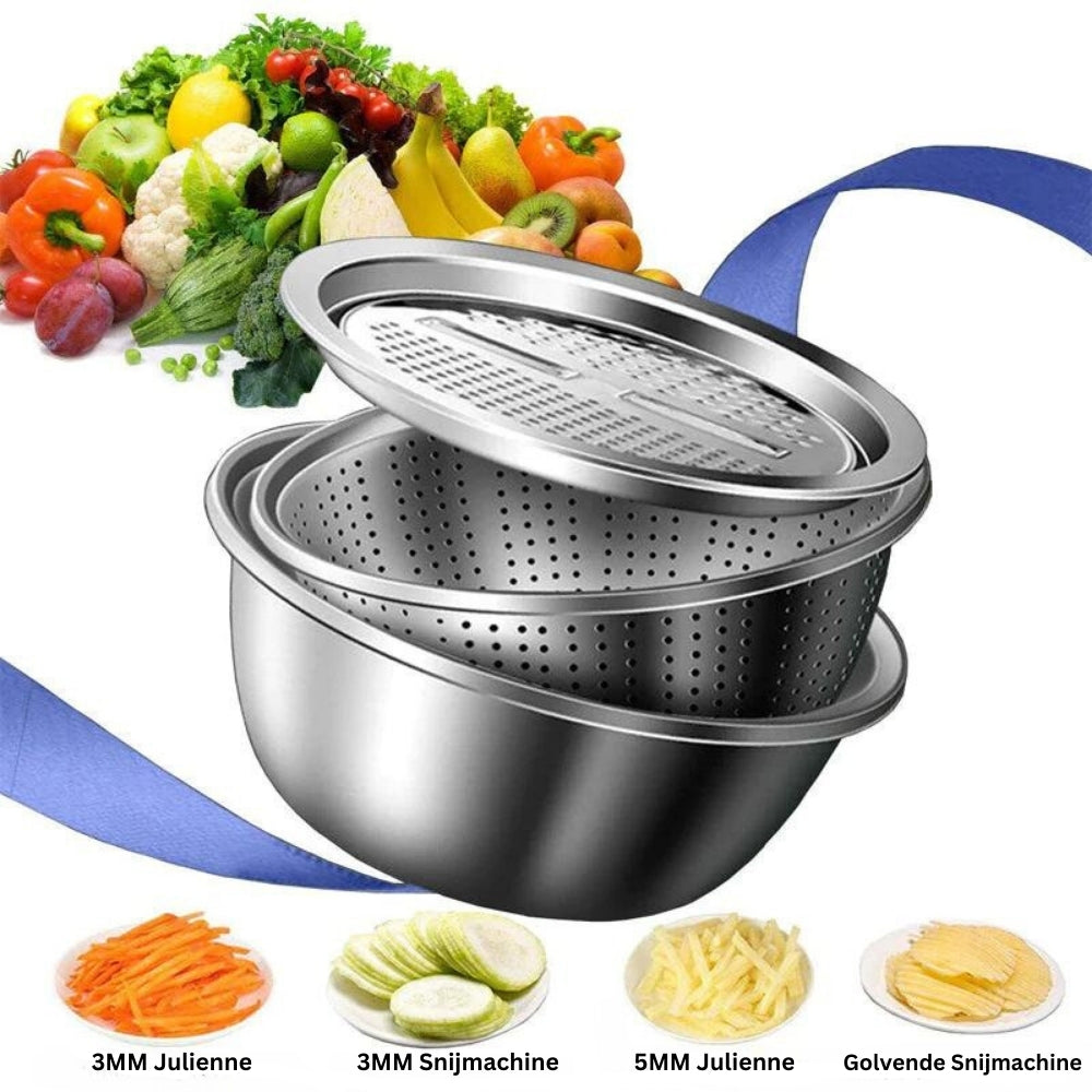 Master Chop - Stylish 3-in-1 Stainless Steel Cutting Drawer