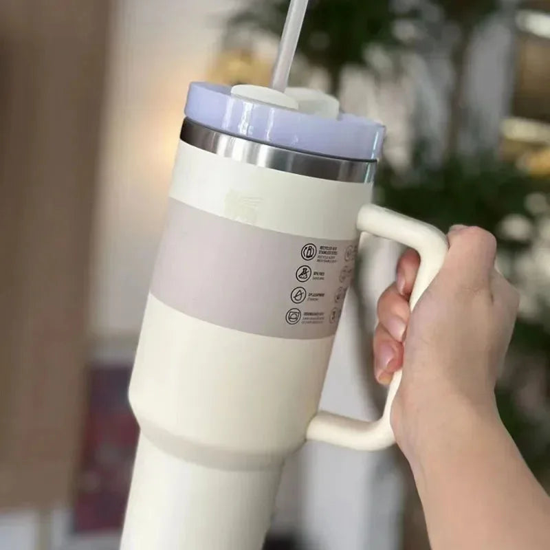HydratePro Thermos Tumbler – 1180ml with Innovative FlowState Lid
