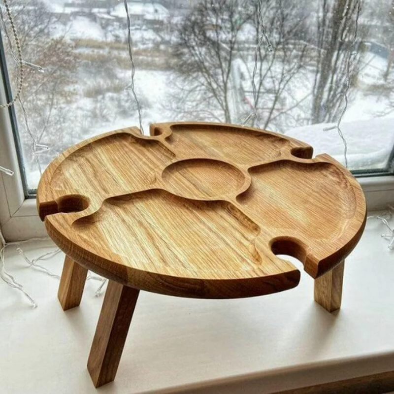 WineNest - Stylish Foldable Picnic Table for Wine