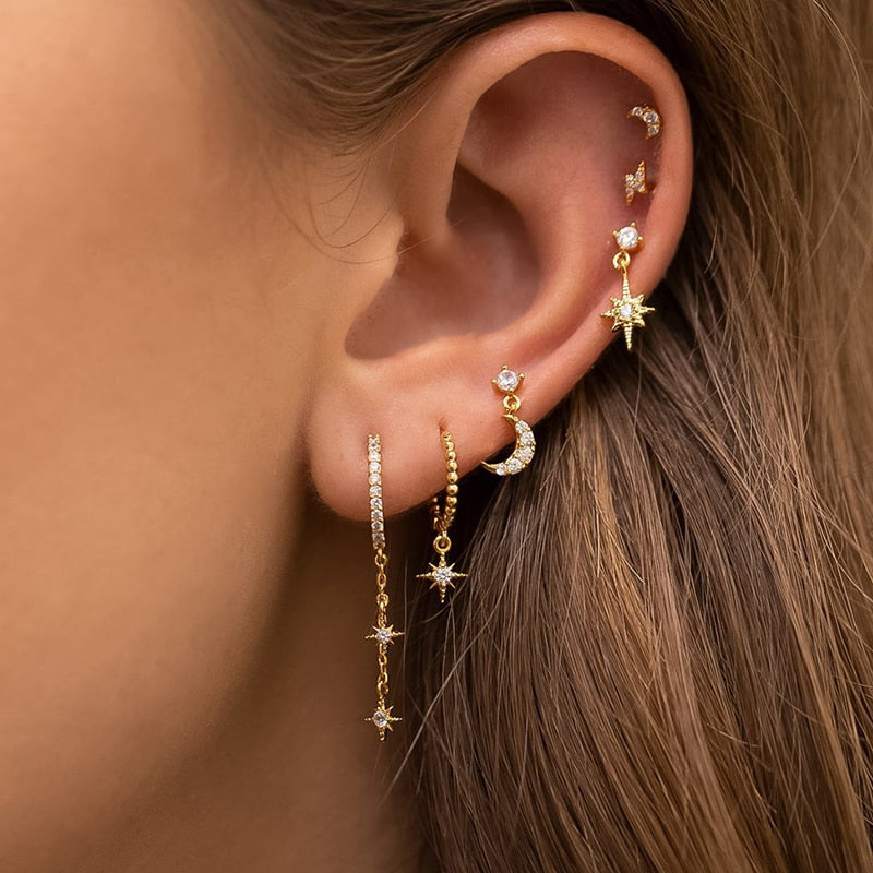 StarGlow Earrings - Magical Star Design Earrings