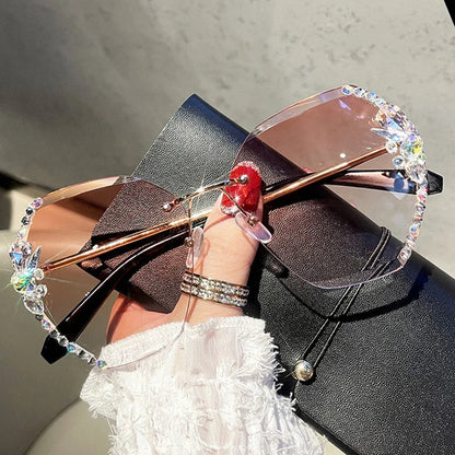 AyaVision - Vintage Rimless Sunglasses for Style