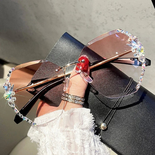 AyaVision - Vintage Rimless Sunglasses for Style