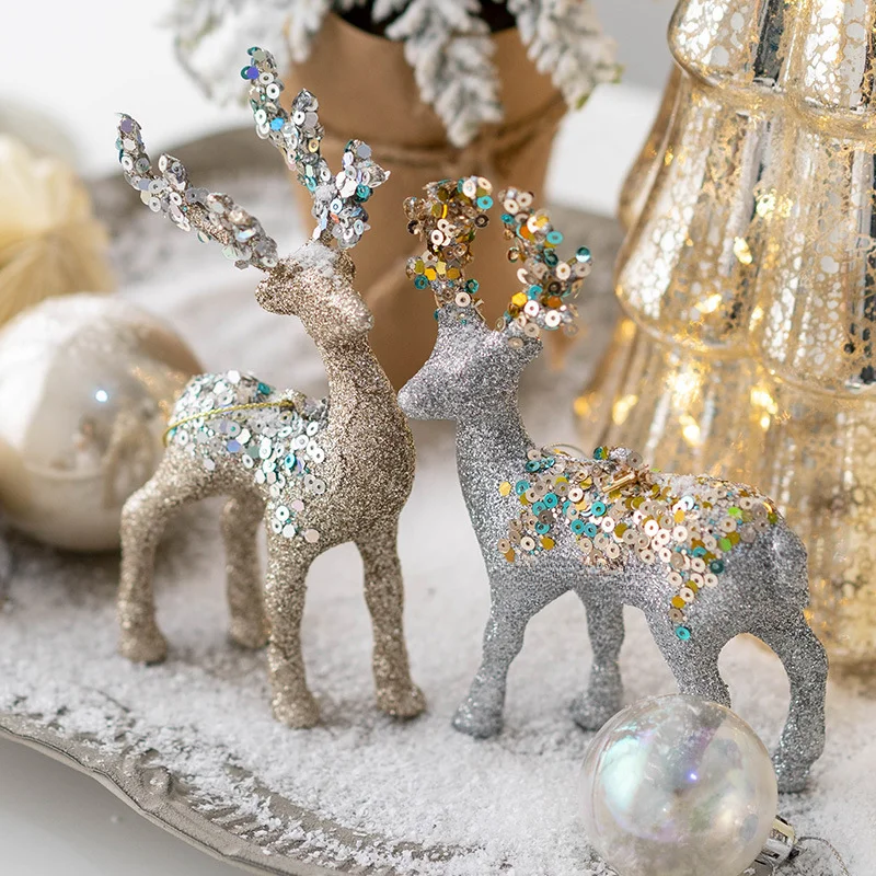 Sparkling Deer Ornament – Luxury Christmas Decoration for a Festive Atmosphere