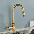 VintageTap – Retro Kitchen Faucet Whiteh Brass Finish