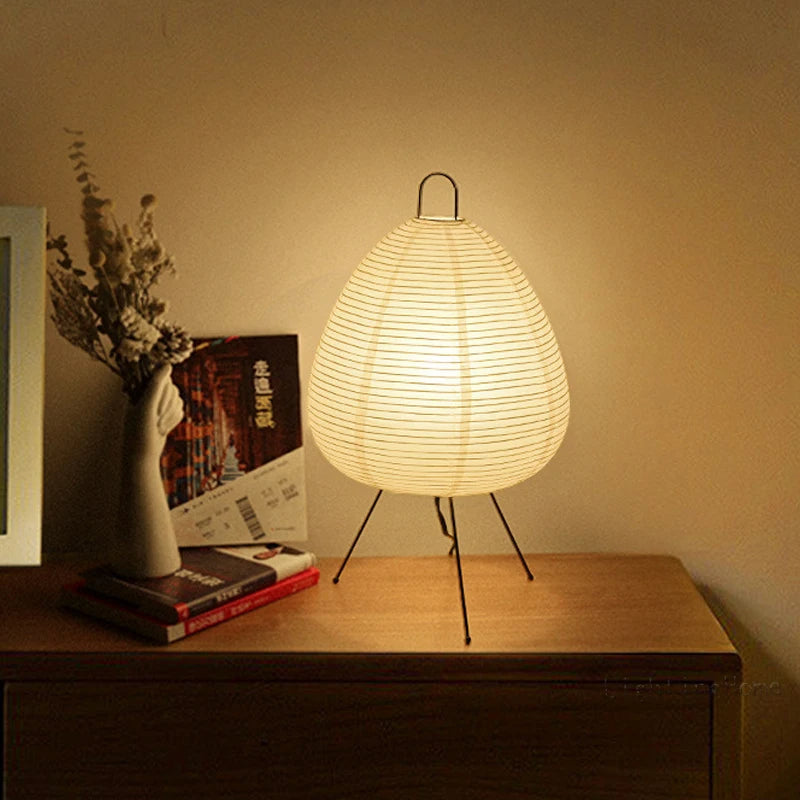 RadiantHue: Refined Rice Paper Lamp for Serene Lighting