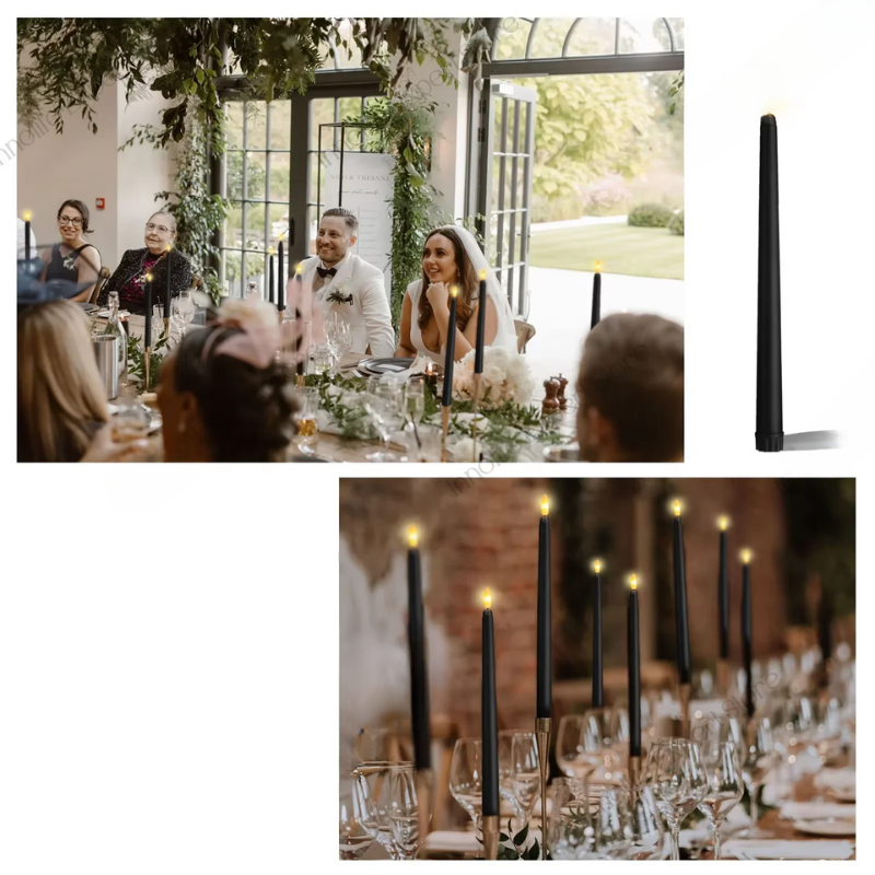 Shadowglow – Elegant Black LED Candles for a Magical Atmosphere