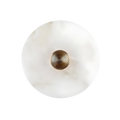 Aurora d'Or - Round Alabaster/Aluminum Wall Lamp