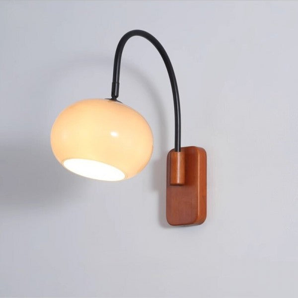 Orbite Wall Lamp – Elegant Kaki Glass Wall Lamp
