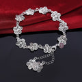 Elegant Silver Filigree Bracelet with Unique Links