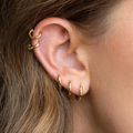 Sophia Hoop Earrings – Elegant Silver Earrings