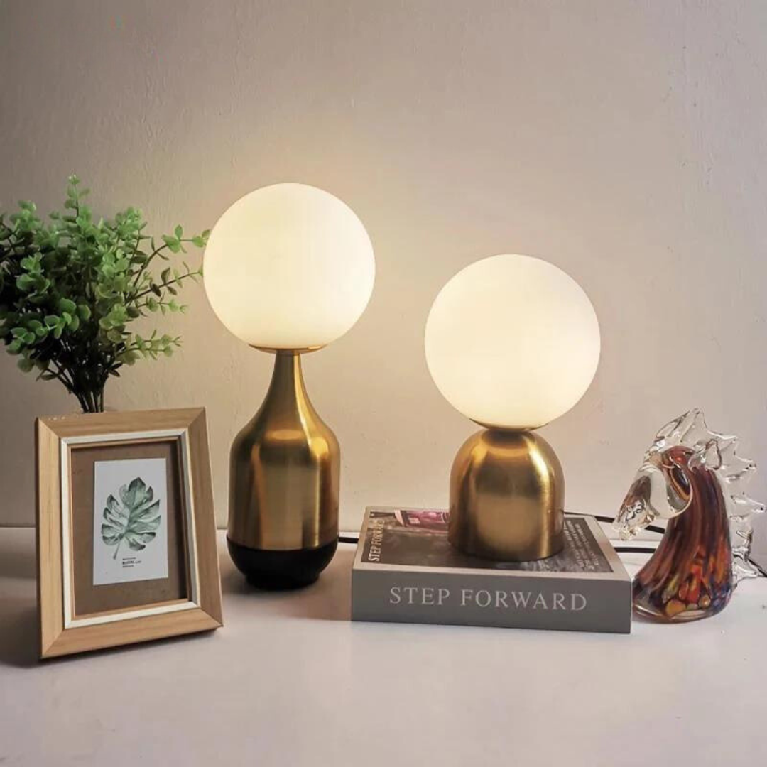 Nordic Elegance Lamp - Glass Globe Lamp for Atmospheric Lighting