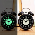 GlowClock – Modern Silent Light-Up Metal Alarm Clock