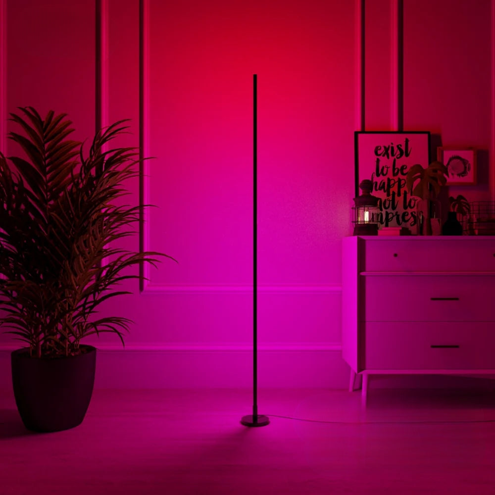 Aura LED Floor Lamp – Minimalist Color Lamp with Remote Control