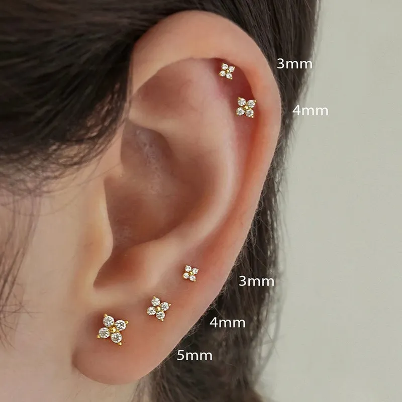 Sophie Studs – Elegant Floral Earrings