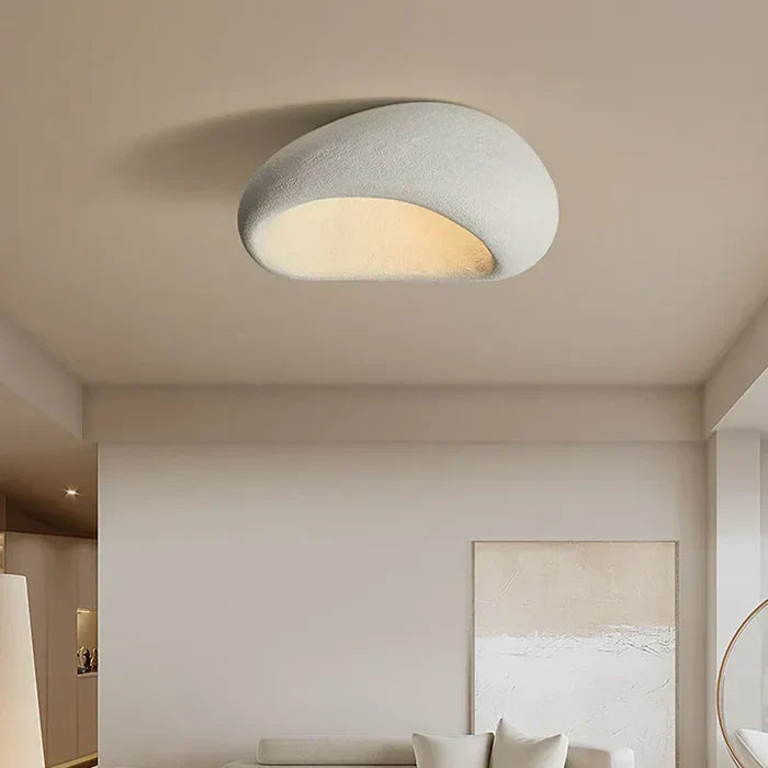 SereneAura Ceiling Light – Natural Wabi Sabi Lighting