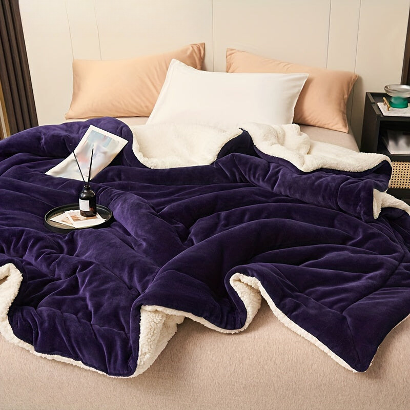 Luxury Comfort – Dark Purple Milk Fleece Blanket