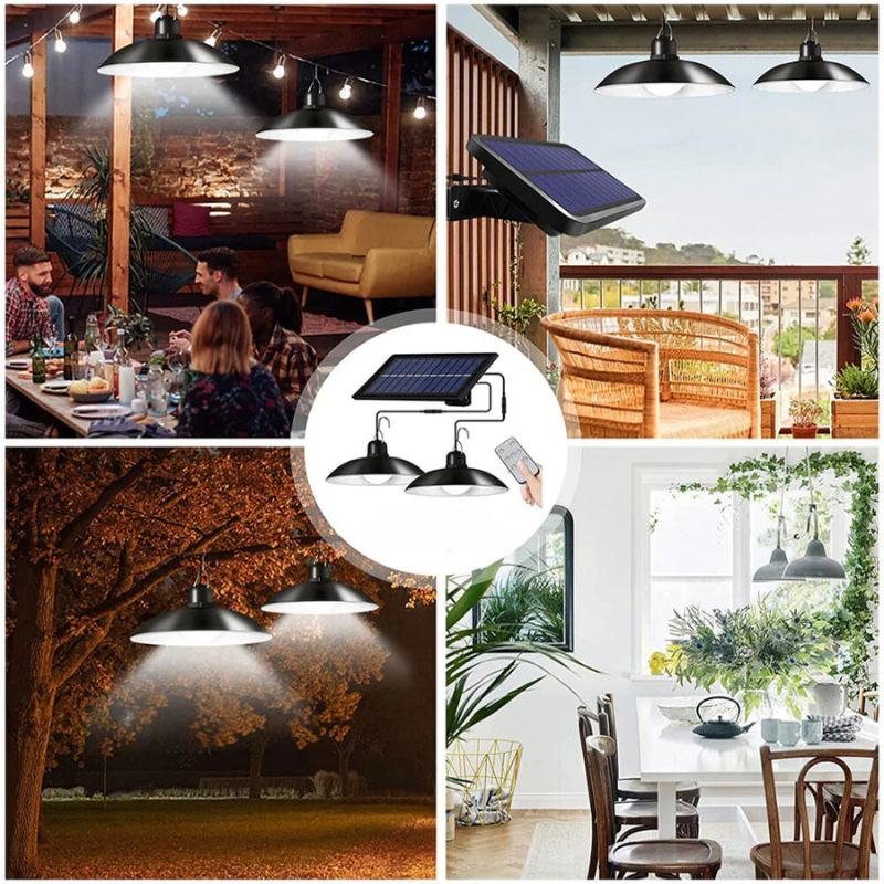 LumiFlex – Solar Pendant Light for Garden and Indoors