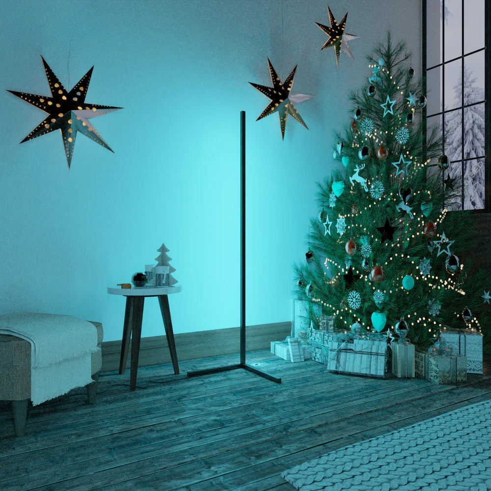 Minimalist LED Floor Lamp – Modern RGB Lamp with Remote Control