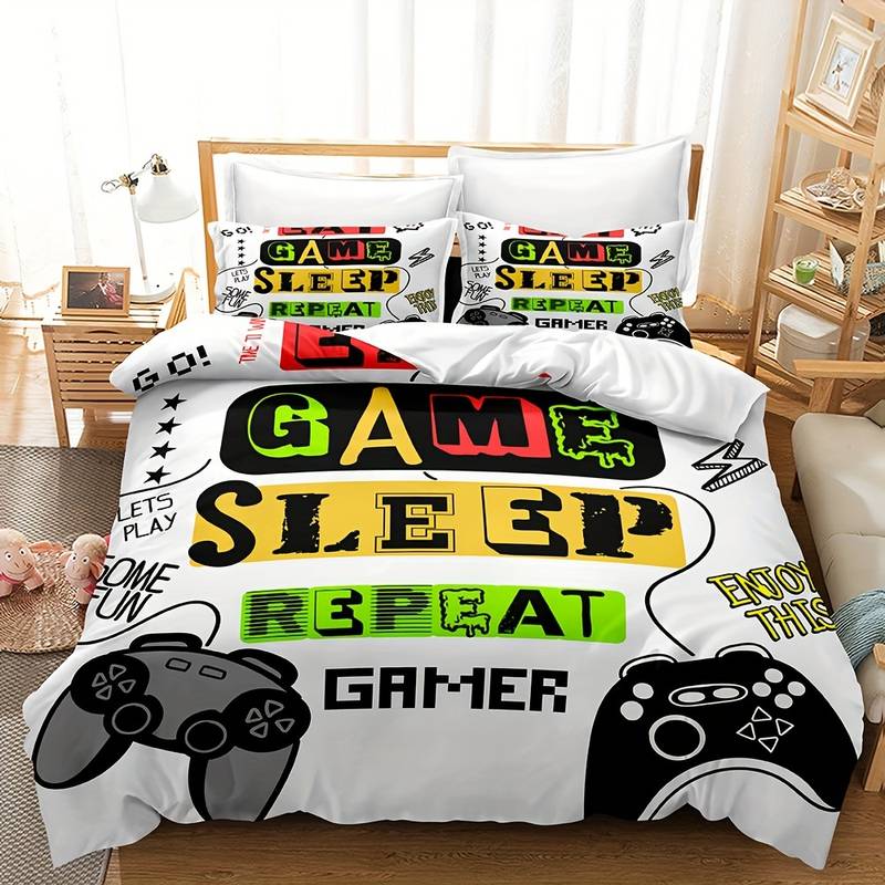 GameDreamer: Luxury Duvet Cover for Adventurous Bedrooms