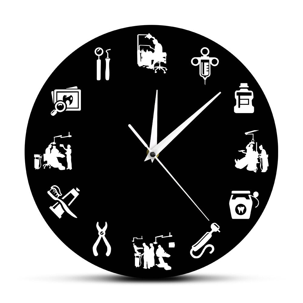 Stylish Dental - Design Wall Clock for a Modern Interior
