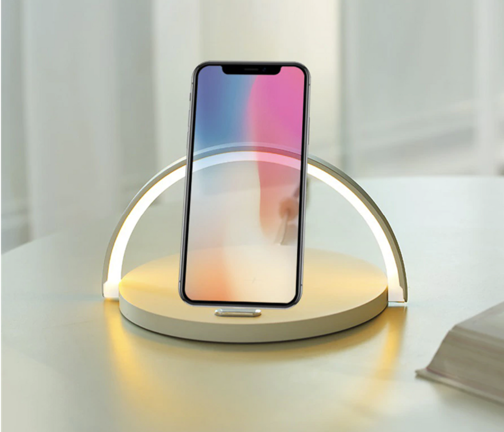 Bowlight Design™ - Stylish 3-in-1 Nightlight with Qi Charger