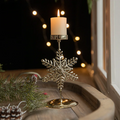 StarGlow Candle Holder - Elegant Gold Decoration for the Holidays