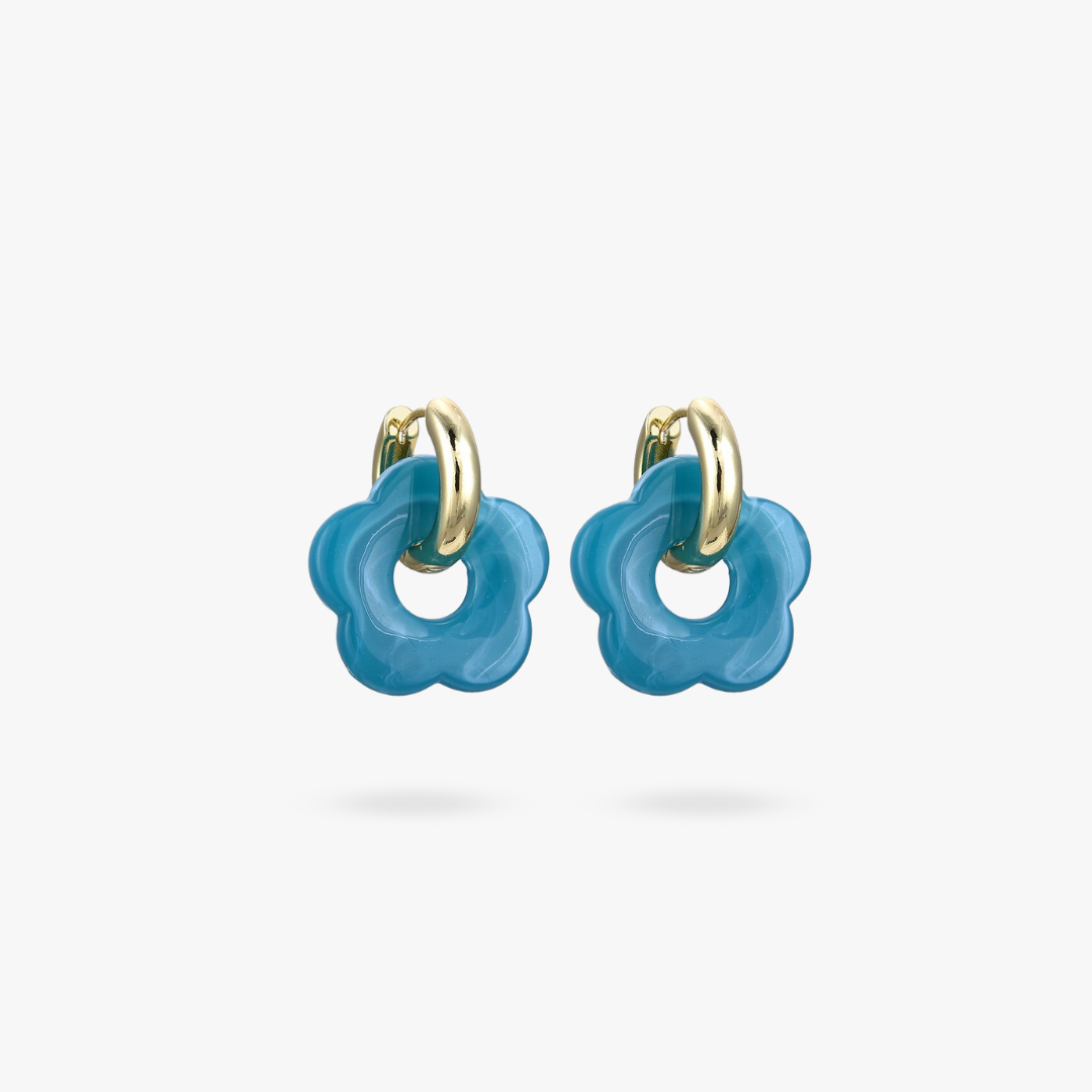 Valeria Earrings – Elegant Gold Floral Designs