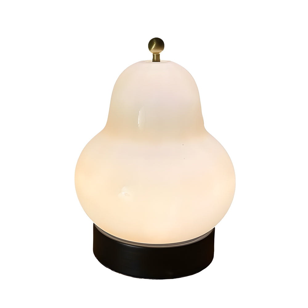 Elegant USB Pear-Shaped Table Lamp with Dimmable LED