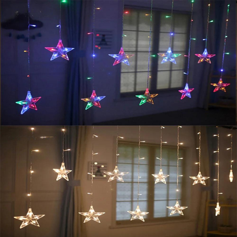 LumieresFestives String - Enchanting Stars and Moons Garland
