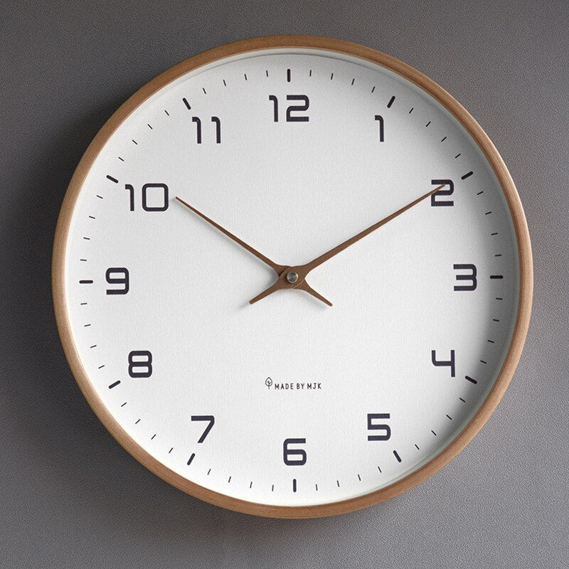Scandinavian Wooden Wall Clock - Timeless Luxury & Design