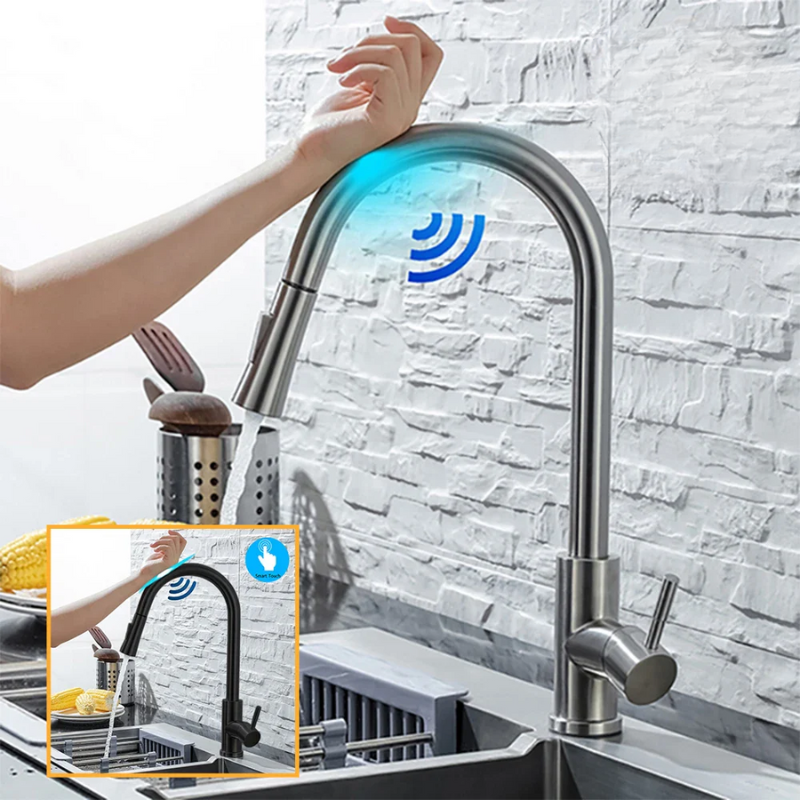 SmartNickelFlow - Luxury Kitchen Faucet for Modern Use