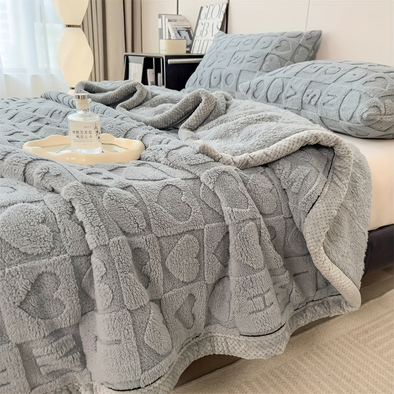 Stijlvolle Coral Fleece Deken voor Ultiem Comfort