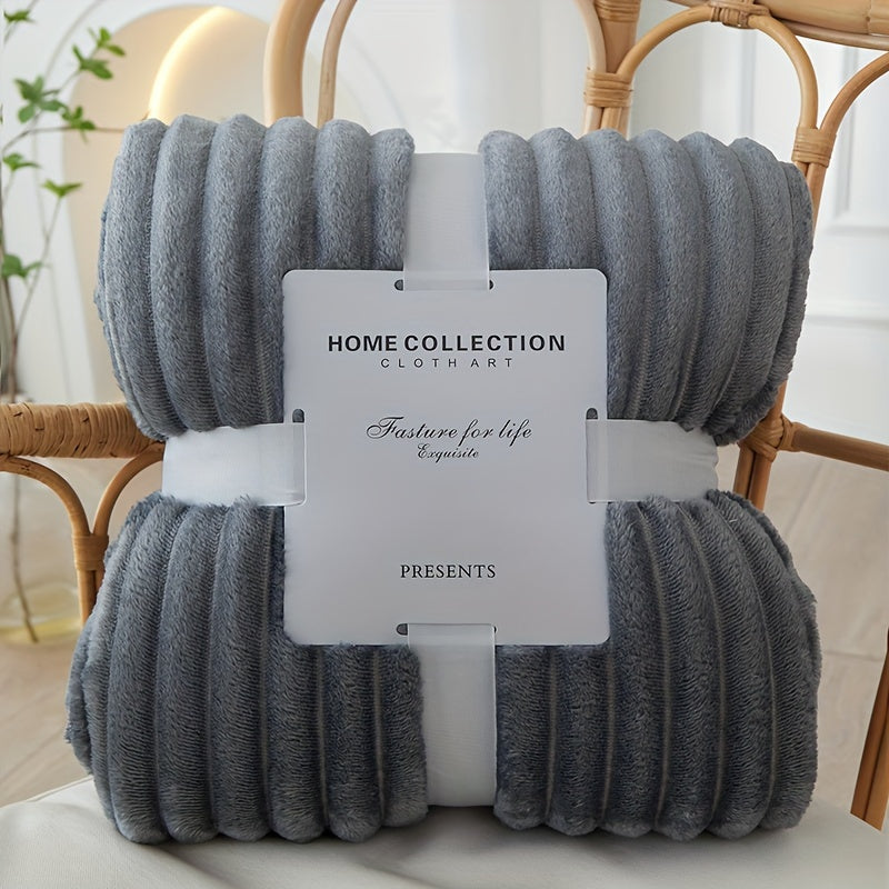 Luxury Flannel Polyester Blanket – Ultimate Comfort & Warmth