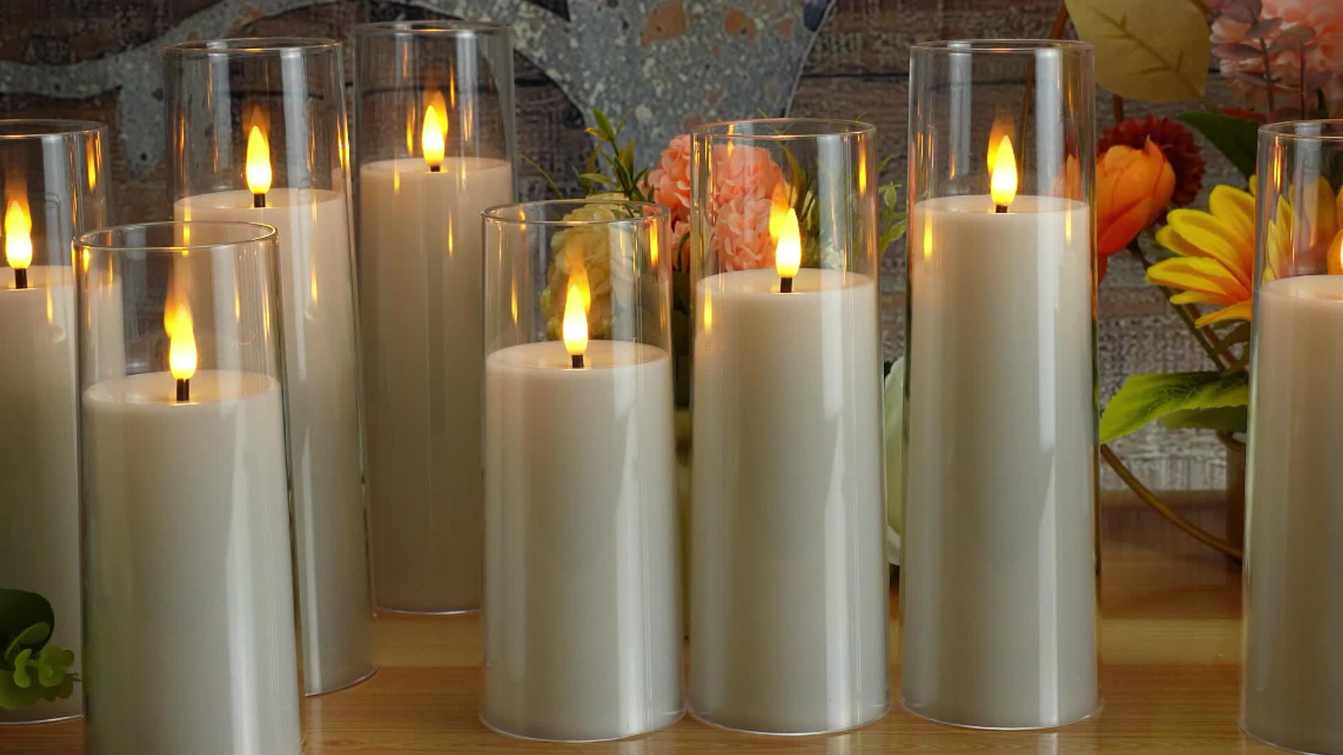 GlowCandle – Set of 5 LED Candles with Remote Control