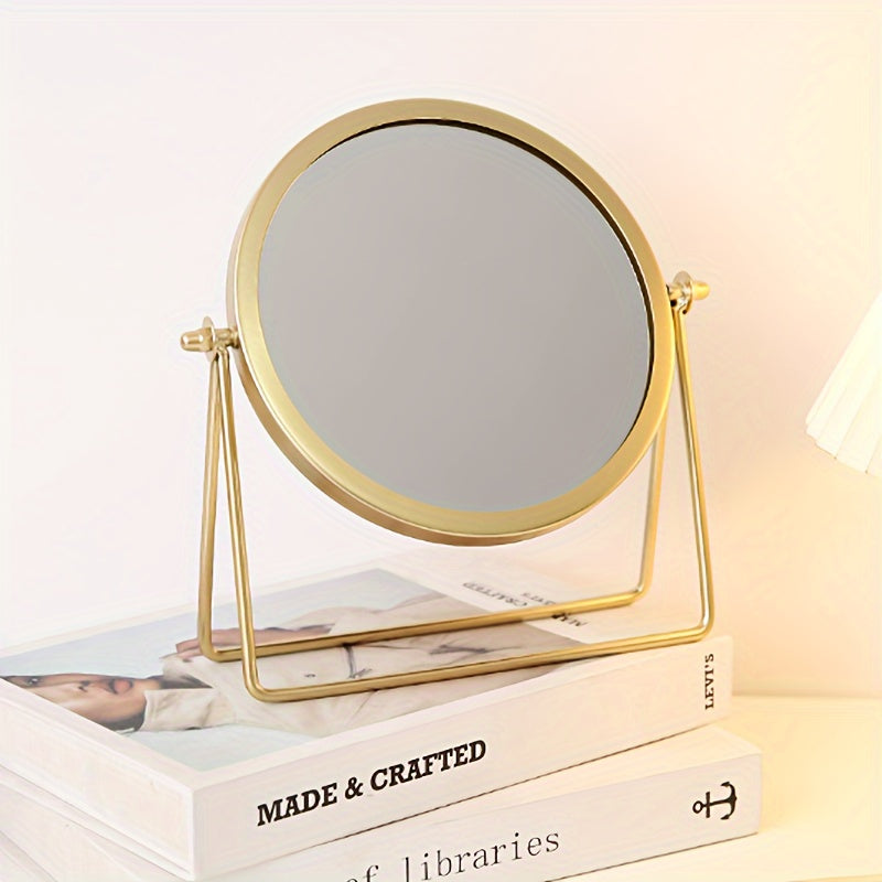 VintageGlow – Adjustable Make-up Mirror with Iron Frame