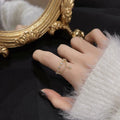 Radiant Golden Hexagram Ring - Lyra Collection