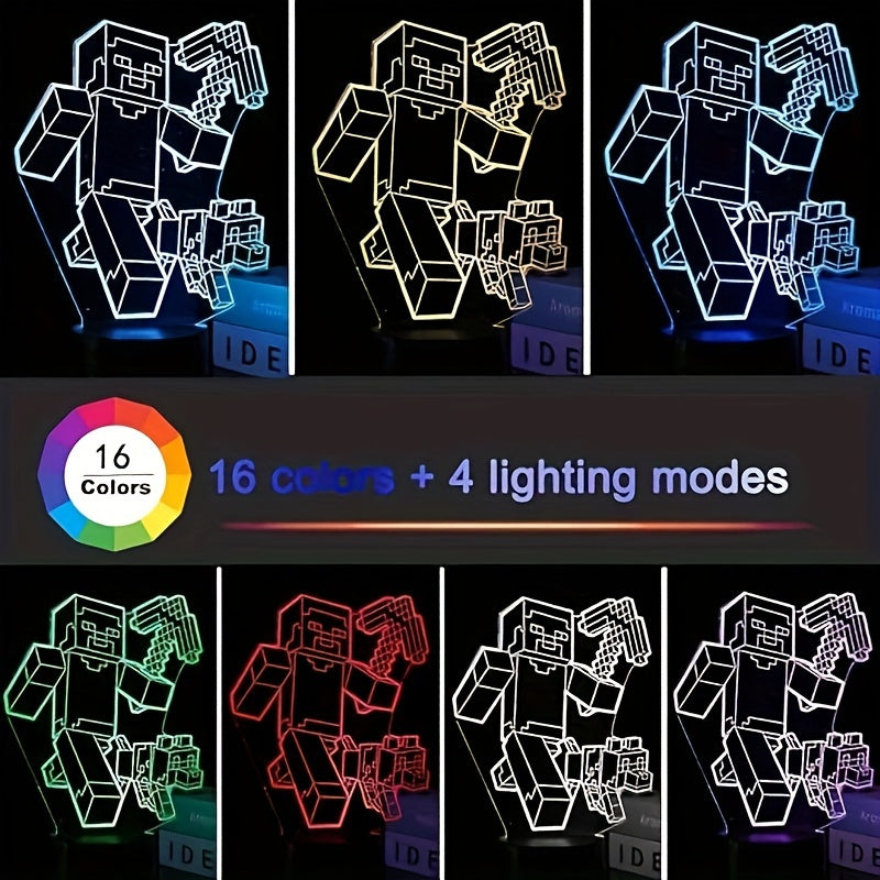 IlluGlow - 3D Night Lamp with Colors and USB