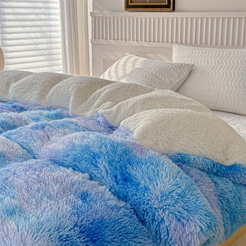Luxurious Thick Lambskin Blanket for Warmth and Elegance