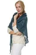 SoftWeave Scarf - Elegant Lace Knit in Light Fabric